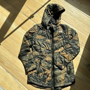 The North Face parka jacket in camo